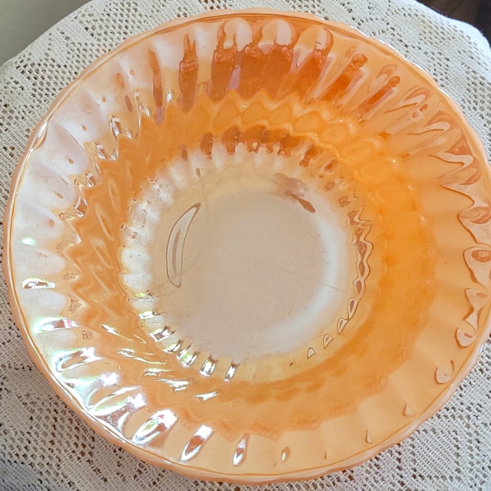 Fire King Peach Lustre Bowl